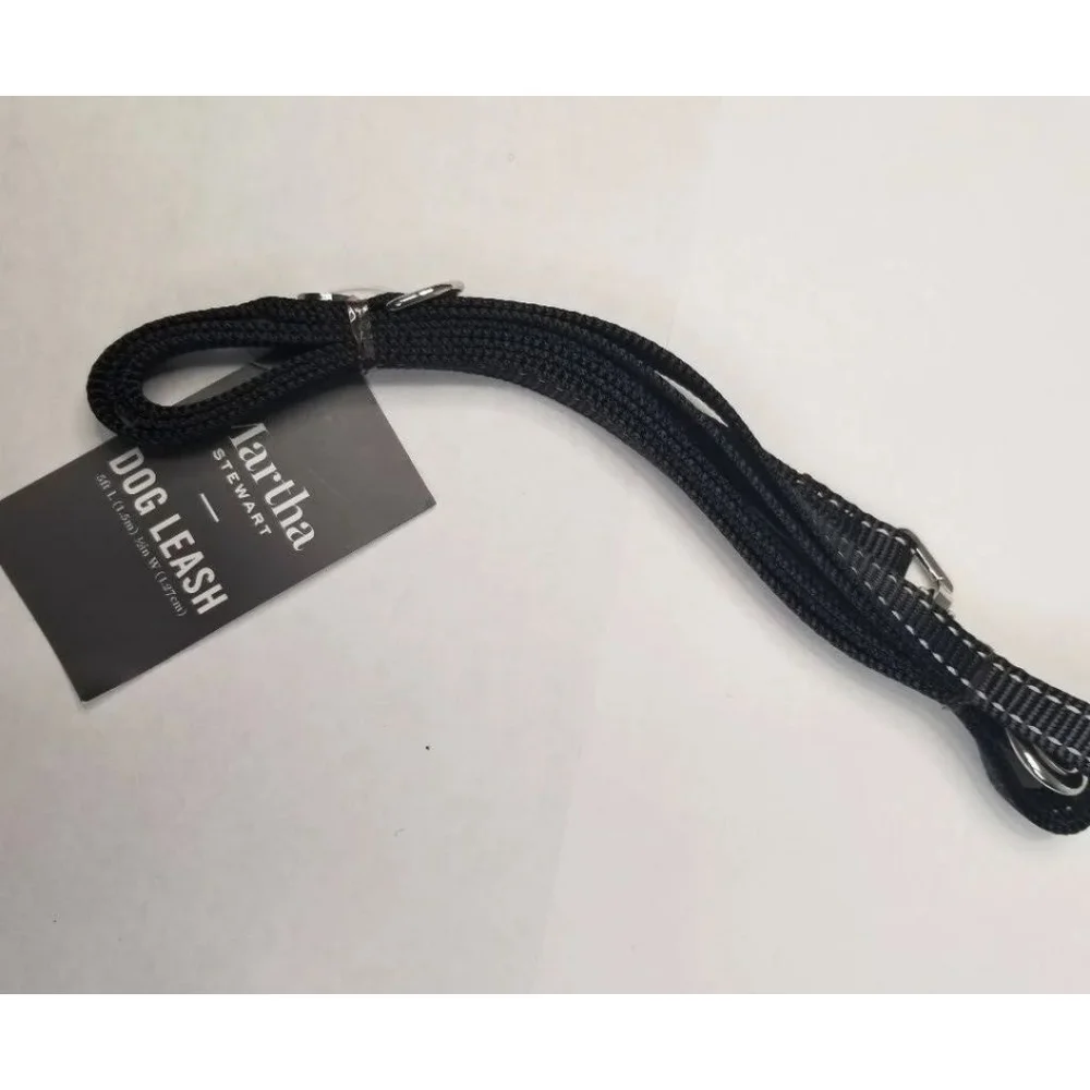 Martha Stewart | Dog Leash 5ft Black Nylon